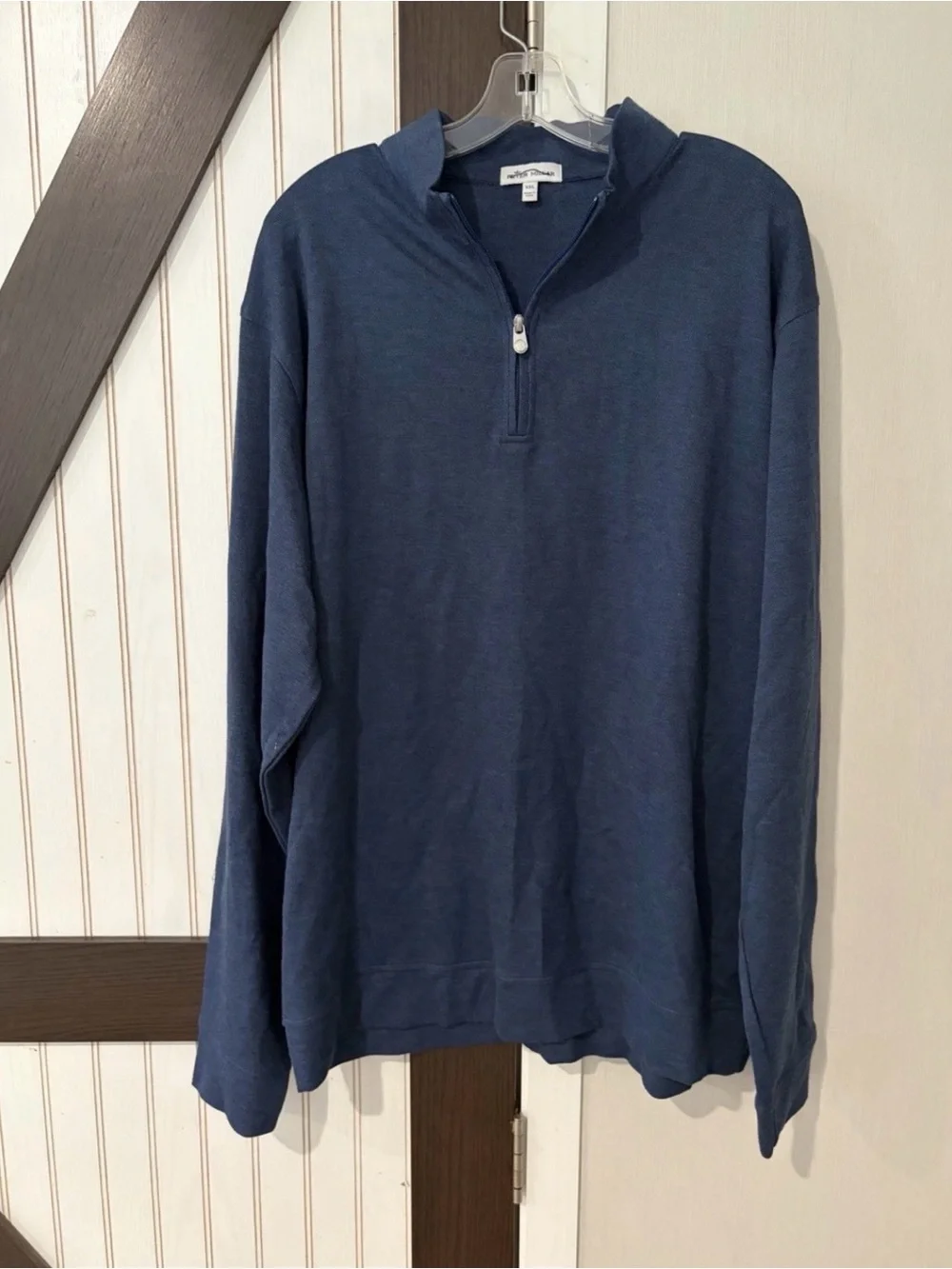 Peter Millar Men's Navy Quarter-Zip Sweater XXL